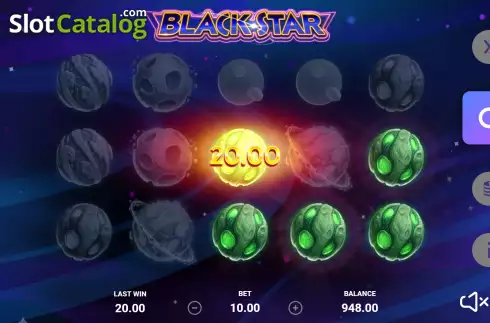 Bildschirm4. Black Star slot