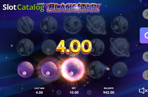 Win Screen 3. Black Star slot