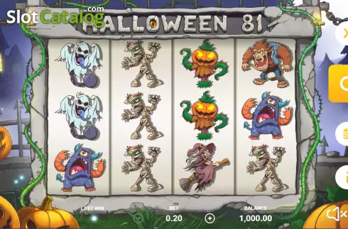 Bildschirm2. Halloween 81 slot
