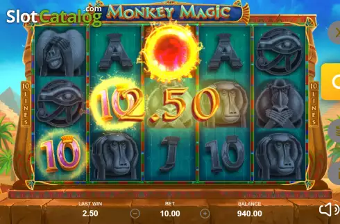 Win Screen. Monkey Magic slot
