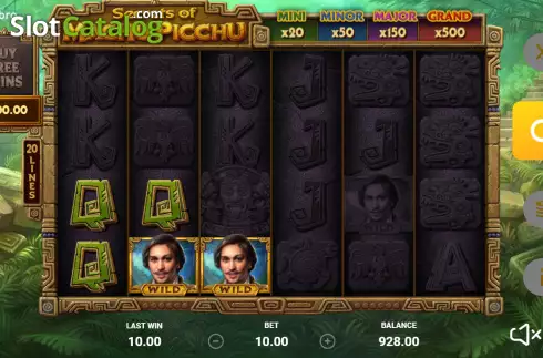 Win screen 2. Secrets of Machu Picchu slot