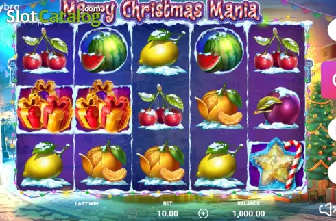 Game screen. Merry Christmas Mania slot