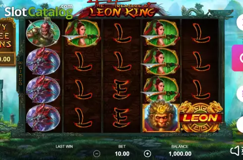 Bildschirm2. The Treasure of Leon King slot