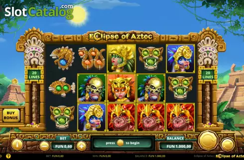 Reels screen. Eclipse of Aztec slot