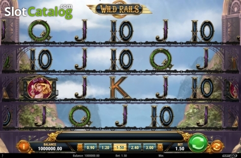 画面3. Wild Rails (ワイルド・レールズ) カジノスロット