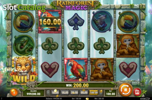 Win Screen 2. Rainforest Magic slot