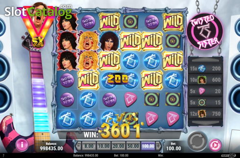 Win Screen 2. Twisted Sister slot