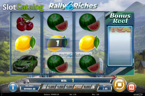 Skärmdump5. Rally 4 Riches slot