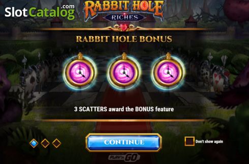 Ecran2. Rabbit Hole Riches slot