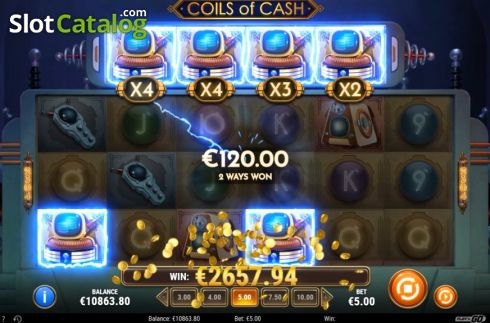 Skärmdump4. Coils of Cash slot