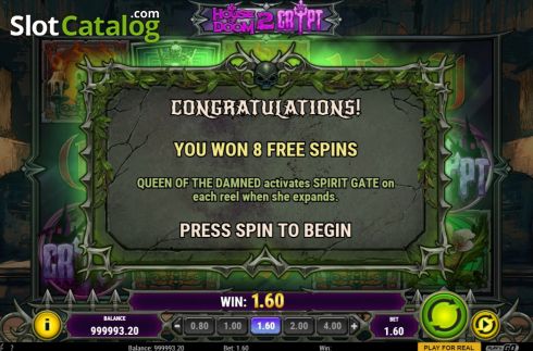 Free Spins 1. House of Doom 2 The Crypt slot