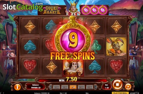 Free Spins 3. Court of Hearts slot