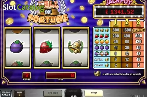 Screen 2. Bell Of Fortune slot