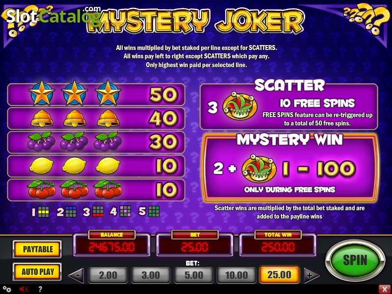 mystery joker игровой автомат