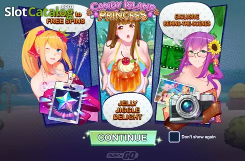 Start Screen. Candy Island Princess slot