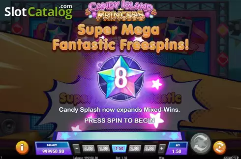 Bildschirm7. Candy Island Princess slot
