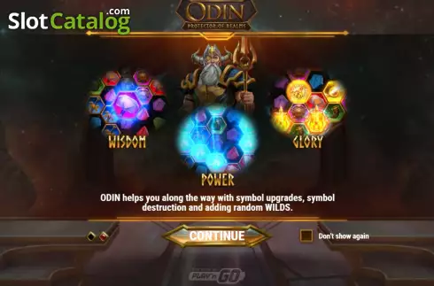 Start Screen 2. Odin Protector of Realms slot