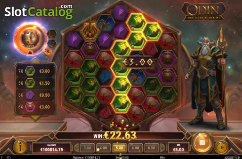 Win Screen 2. Odin Protector of Realms slot