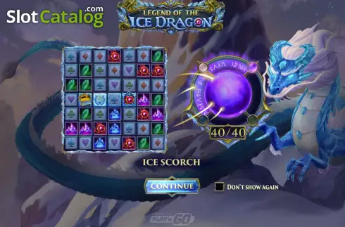 Bildschirm3. Legend of the Ice Dragon slot
