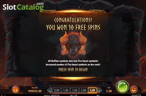 Free Spins 1. Beasts of Fire slot