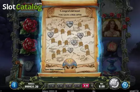 Feature Screen 2. 15 Crystal Roses A Tale of Love slot
