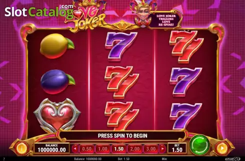 Bildschirm3. Love Joker slot