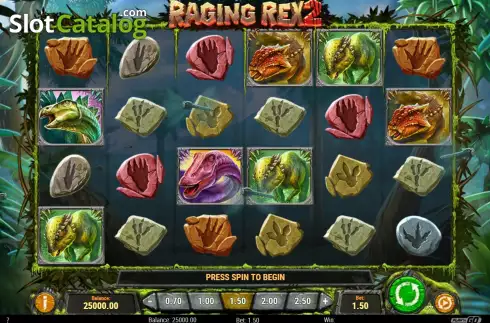 Skärmdump3. Raging Rex 2 slot