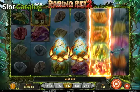 Skärmdump4. Raging Rex 2 slot