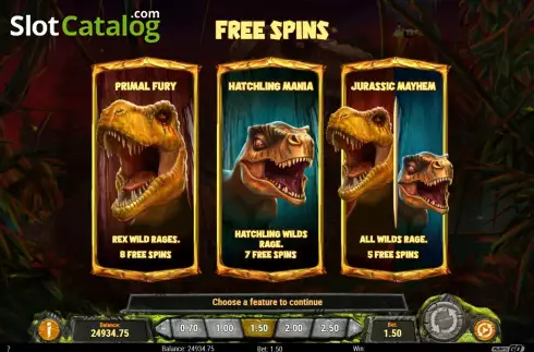 Free Spins 1. Raging Rex 2 slot