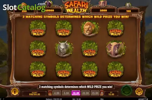 Schermo9. Safari of Wealth slot