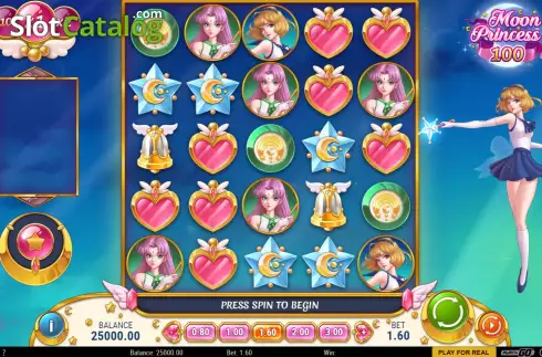 Game Screen. Moon Princess 100 slot
