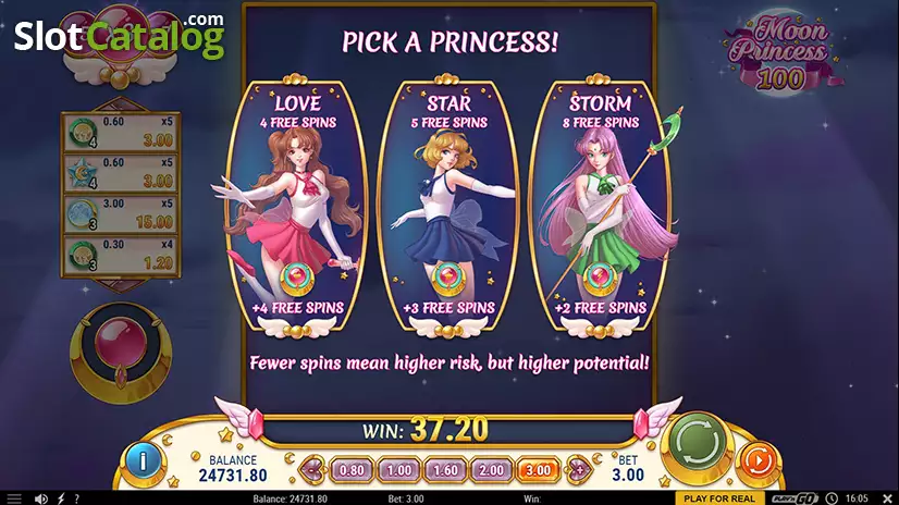 Moon Princess 100 Free Spins