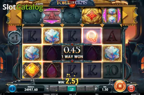 Win Screen 1. Forge of Gems slot