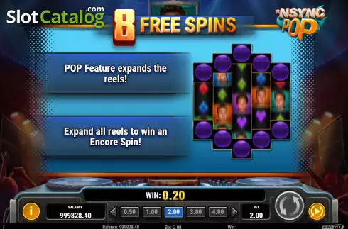 Free Spins 1. NSYNC Pop slot