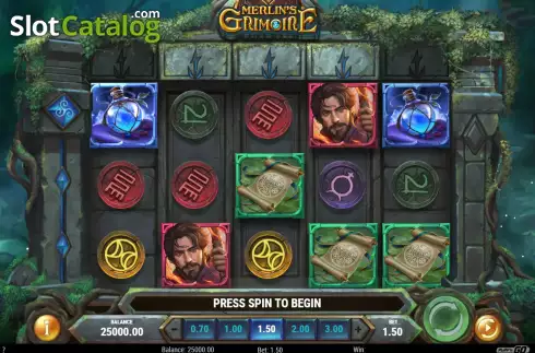 Bildschirm4. Merlin's Grimoire slot