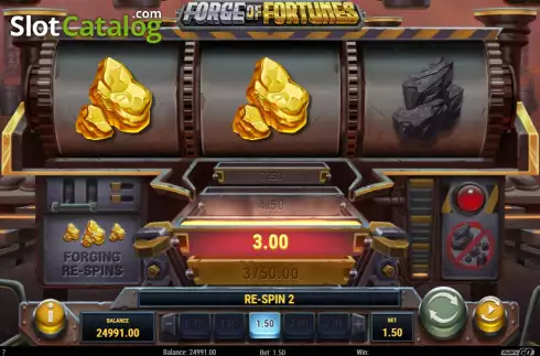 Respins 3. Forge of Fortunes slot