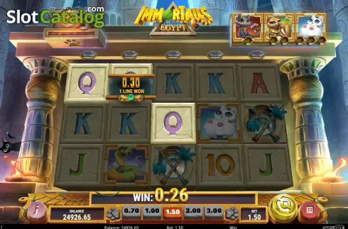 Win Screen 1. Immortails of Egypt slot