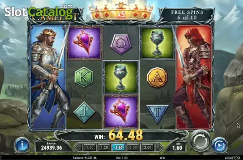 Free Spins 2. Clash of Camelot slot
