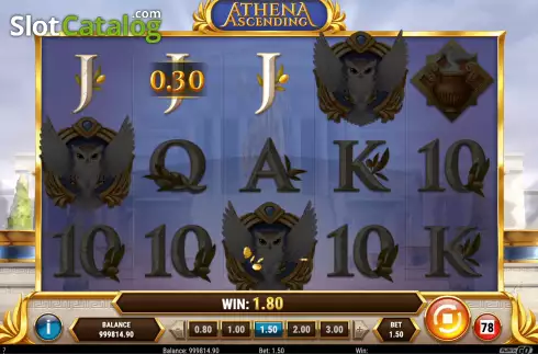 Win Screen 2. Athena Ascending slot