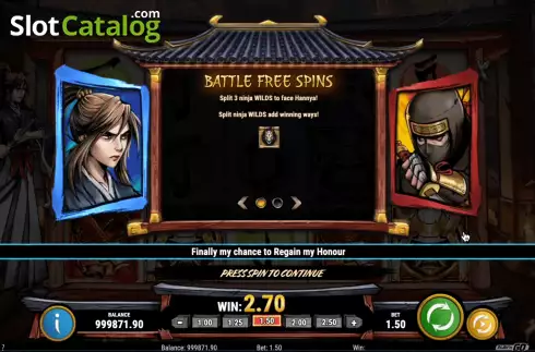 Free Spins 1. Ronin’s Honour slot