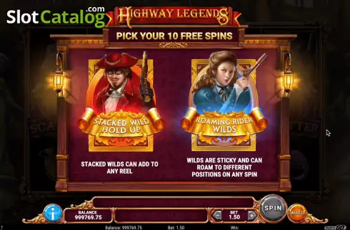 Free Spins 1. Highway Legends slot