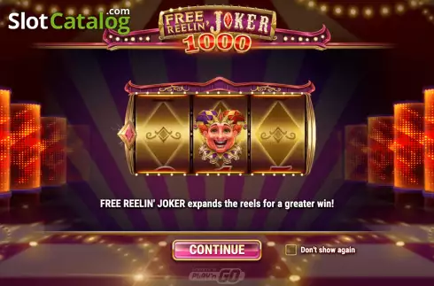 Bildschirm2. Free Reelin Joker 1000 slot