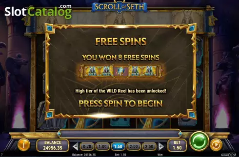 Free Spins 1. Scroll of Seth slot