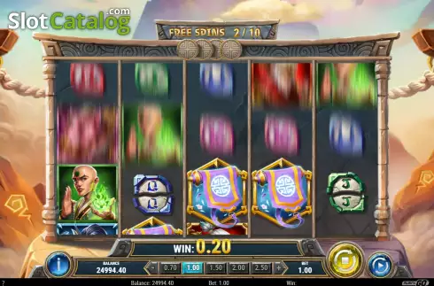 Free Spins Win Screen 3. Monkey: Battle for the Scrolls slot