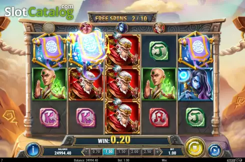 Free Spins Win Screen 4. Monkey: Battle for the Scrolls slot