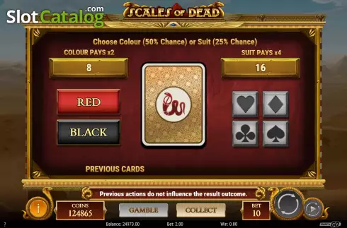 Gamble. Scales of Dead slot