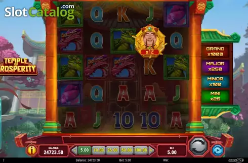 Collect Feature. Temple of Prosperity slot