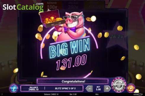 Big Win. Piggy Blitz slot