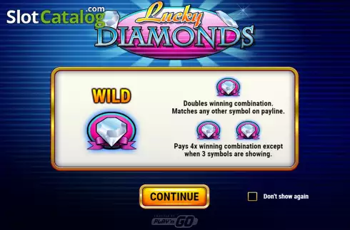Schermo2. Lucky Diamonds slot