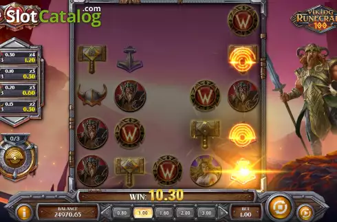 Bildschirm7. Viking Runecraft 100 slot